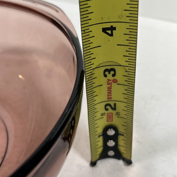 Vtg USA Pyrex D-20 Cranberry Round Casserole Dish 2 L (2.11 qt) no lid - Picture 7 of 7